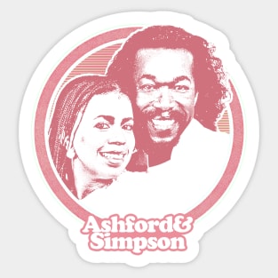 Ashford & Simpson /// 80s Retro Soul Fan Design Sticker